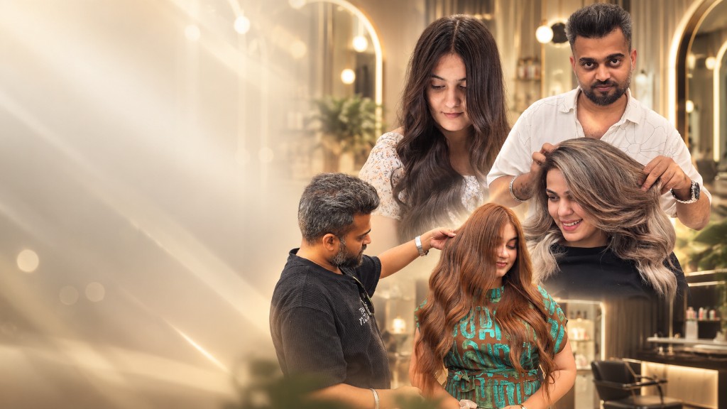 Rahul Hair Academy — colour and styling with Rahul and students